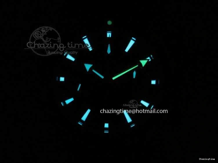 0408 Planet Ocean Master Chrono 45mm SS OM 1:1 Best Edition Black Dial On Orange Rubber Strap A Attractive 8170